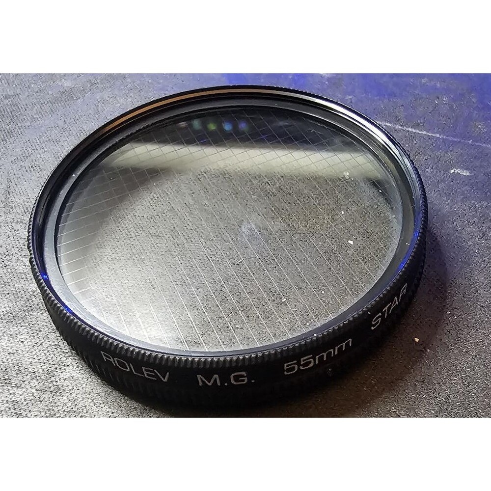 Vintage Rolev M.G. 55mm Star + Multi 3R Lens Filter Lot Made in Japan